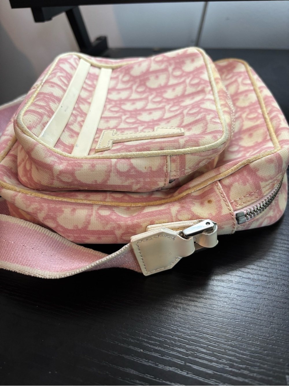 Vintage Christian Dior Pink Trotter No. 1 Crossbody Bag Galliano Era Project Bag - Picture 3 of 16
